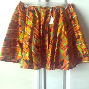 Kente printed skirt